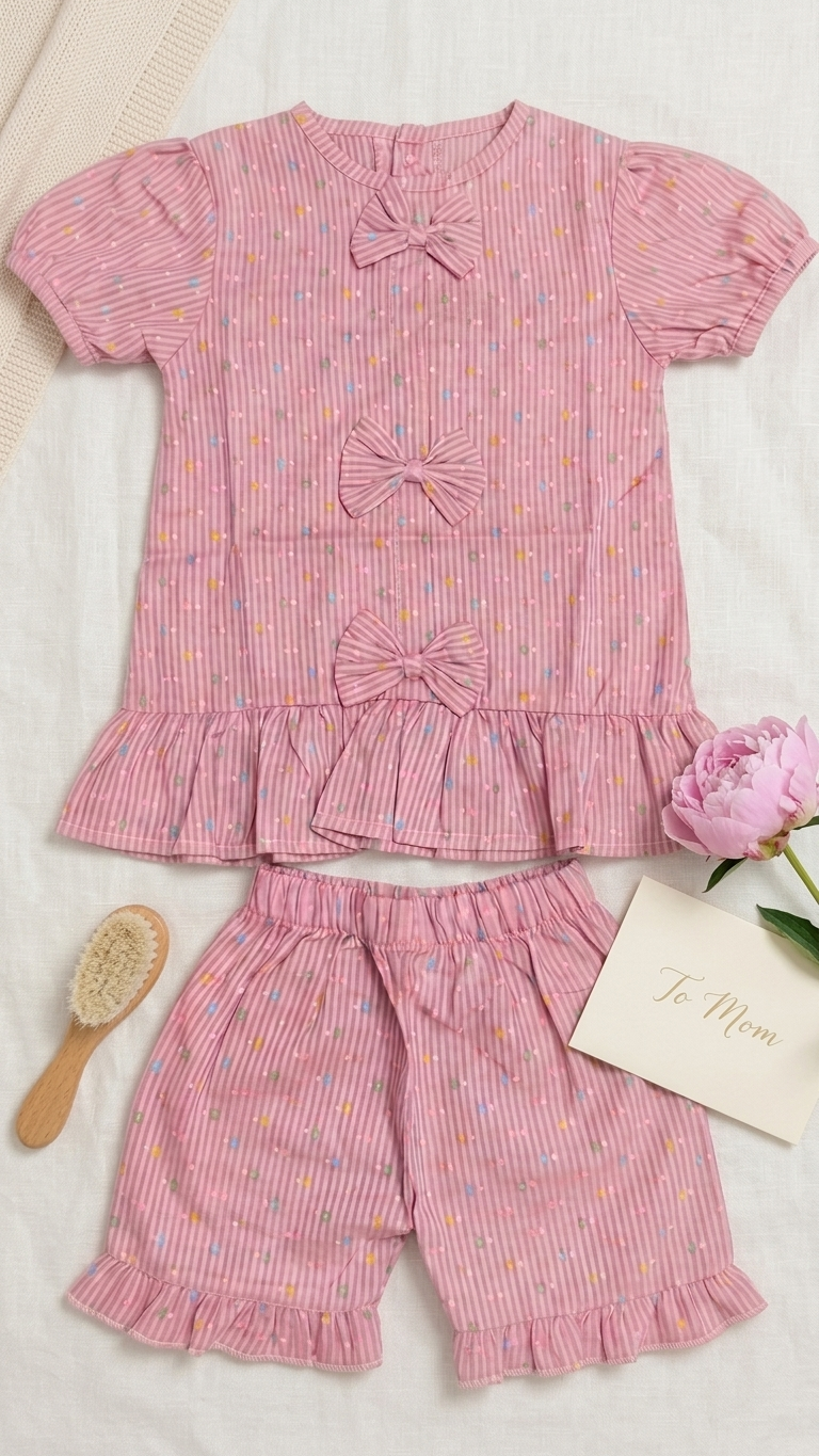 Pink Bow Co-ord Set