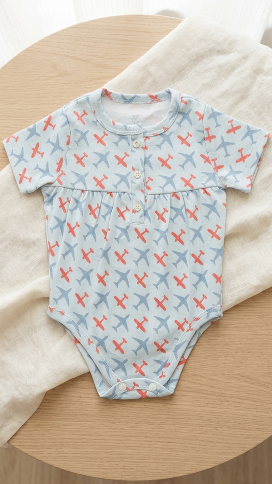Airplane Print Bodysuit