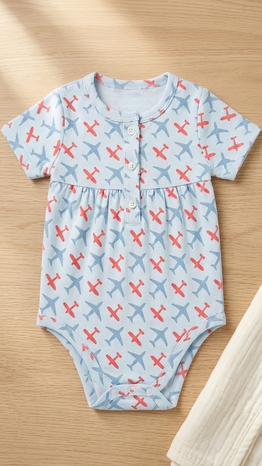 Airplane Print Bodysuit
