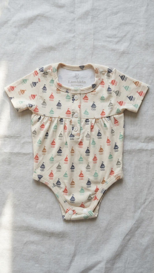 Sailboat Print Bodysuit