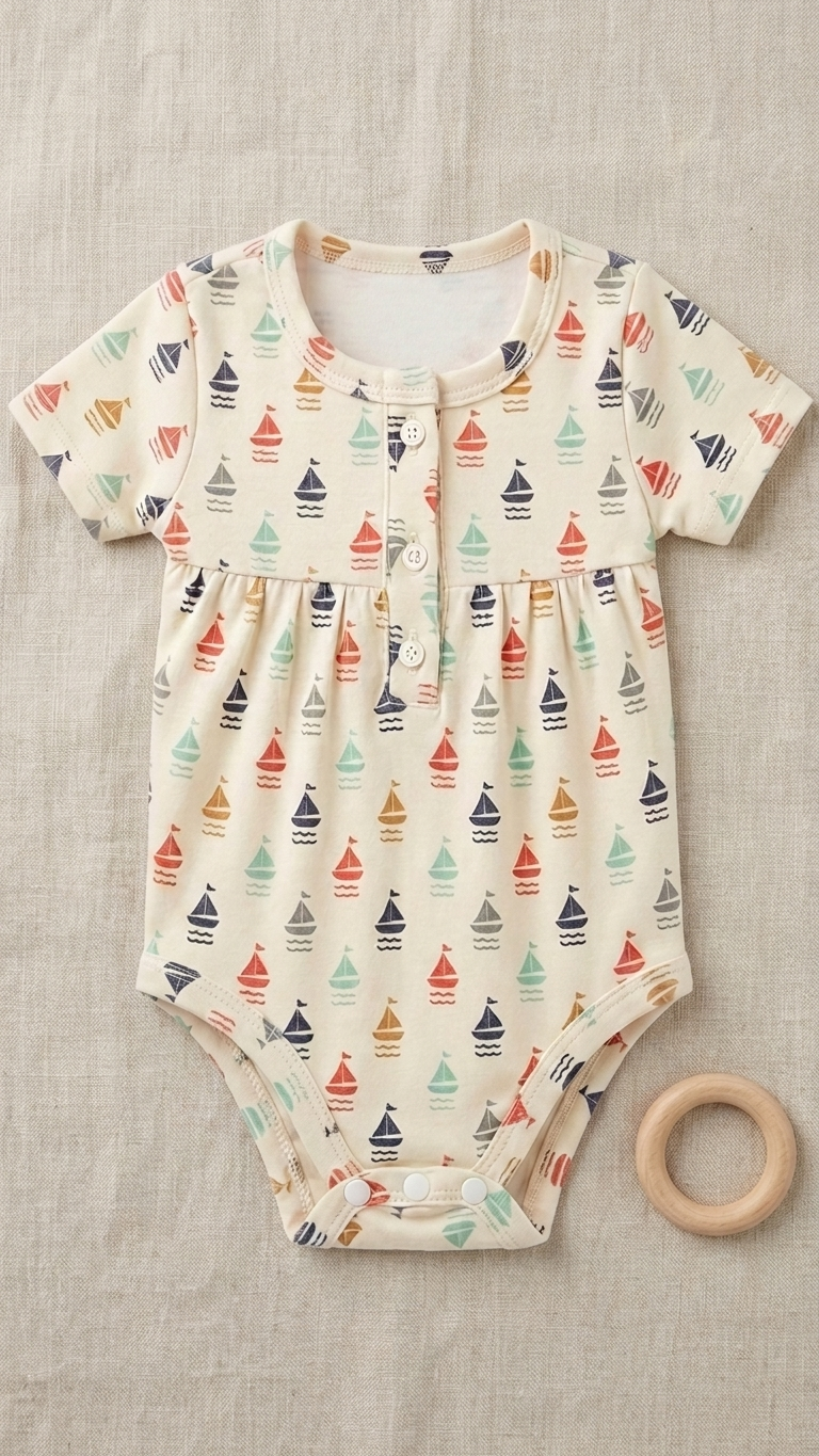 Sailboat Print Bodysuit
