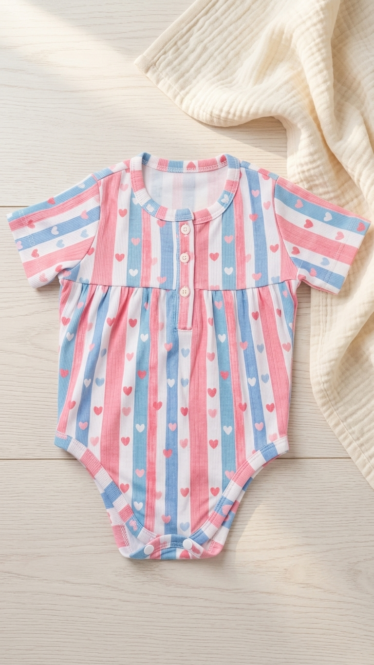Sweetheart Stripes Bodysuit
