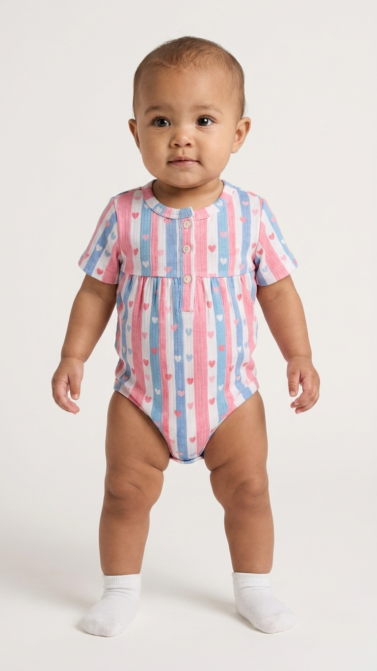 Sweetheart Stripes Bodysuit
