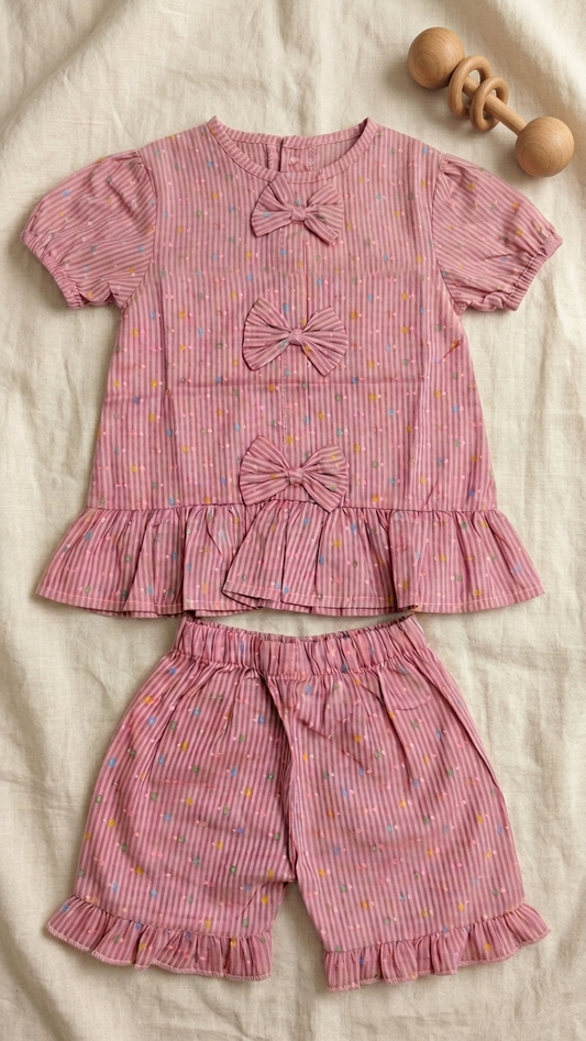 Pink Bow Co-ord Set