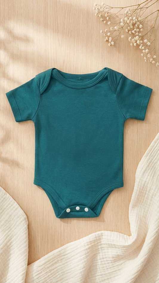 Teal Short Sleeve Bodysuit